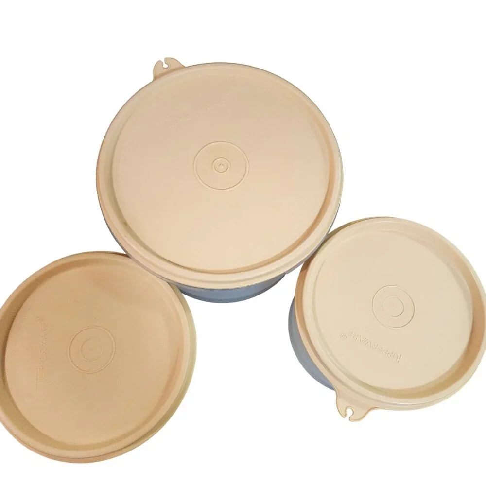 Vintage Tupperware Stackable Storage Containers With Lids - Picture 2 of 3
